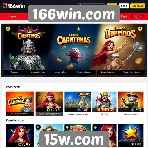 Análise das opções de jogos no site 166win