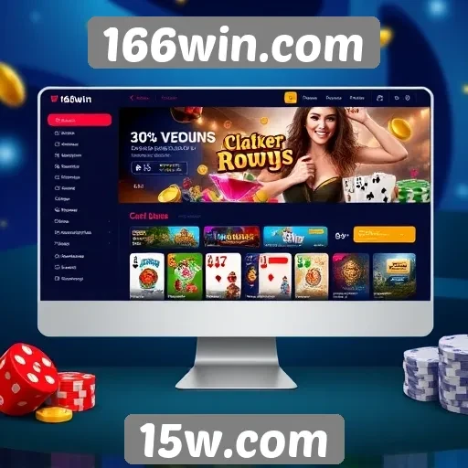 Análise da interface do usuário no 166win.com