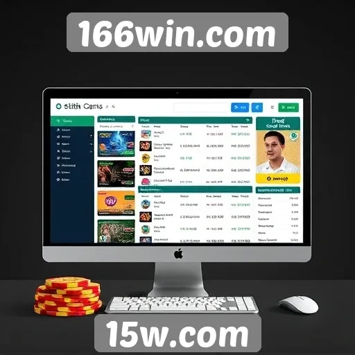 Interface do usuário do site 166win e sua usabilidade